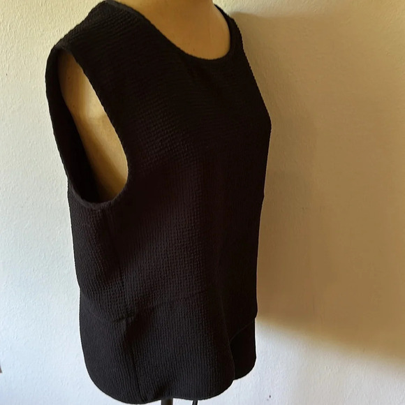 Maria Cornejo sz L black blouse textured and angular great pre owned condition - Picture 9 of 11